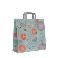 Bolsa de papel para regalo órbita | 32+12x32 cm | Caja 125uds