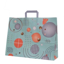 Bolsa de papel para regalo órbita | 45+14x40 cm | Caja 125uds