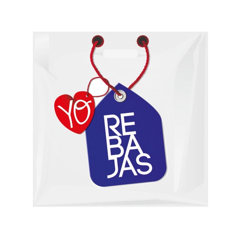 Rebajas Love | Bolsa de plástico reutilizable para rebajas (Paquete de 100uds.) Rebajas Love | Bolsa de plástico reutilizable para rebajas (Paquete de 100uds.)