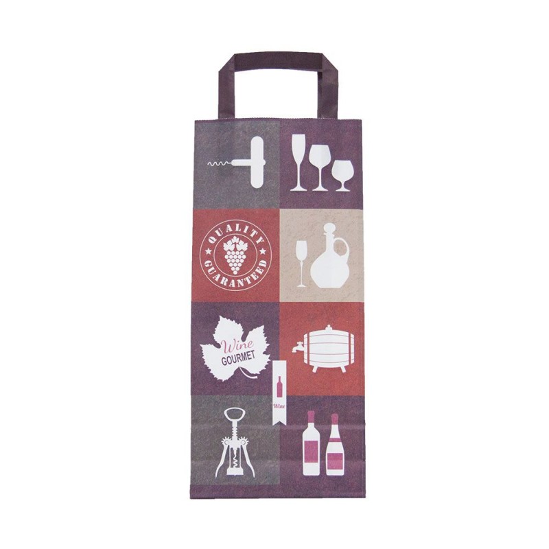 Vino | Bolsa de papel para botellas de vino Vino | Bolsa de papel para botellas de vino