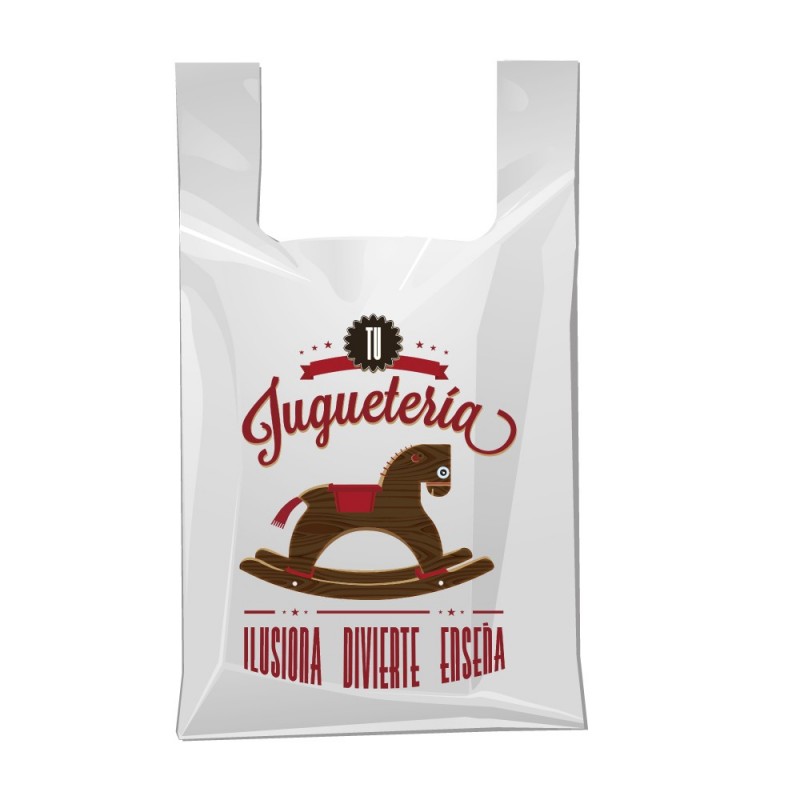 Juguetería 40/26x50 | Bolsa plástico reutilizable para juguetería (Paquete 200uds.) Juguetería 40/26x50 | Bolsa plástico reutilizable para juguetería (Paquete 200uds.)