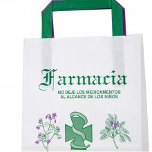 Bolsa de papel para farmacia - tamaño 18+8x24