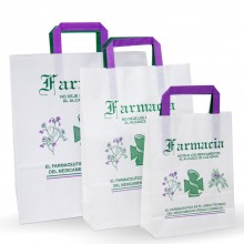 Conjunto bolsas de papel para farmacia