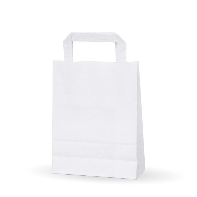 Bolsas de Papel Kraft, Blanco y simple, pequeño y grande - Bolsas de papel  Kraft al por mayor con asas Tipos