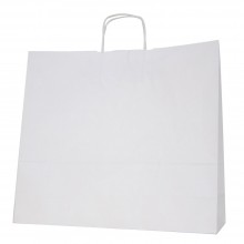 Blanca 45+14x40 | Bolsa de papel blanco con asa retorcida